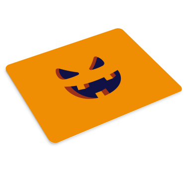Muismat kerst jack o' lantern glimlach - TenStickers