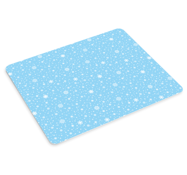 Muismat kerst met sneeuwvlokkenpatroon oppervlak - TenStickers