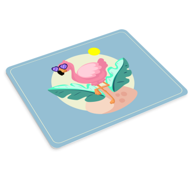 Originele muismat Flamingo met zonnebril - TenStickers