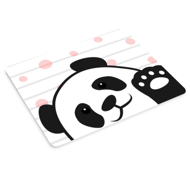 Anime muismat Panda zwaaien - TenStickers