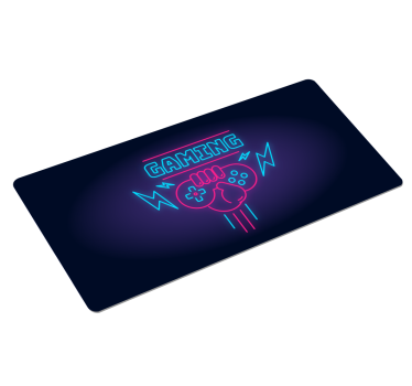 Gaming muismat Gaming-logo met neonlichten - TenStickers