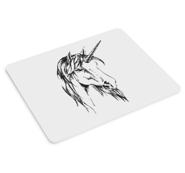 Originele muismat elegante eenhoorn illustratie - TenStickers