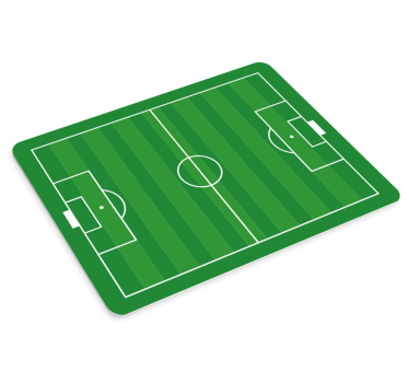 Gaming muismat voetbalveld indeling - TenStickers