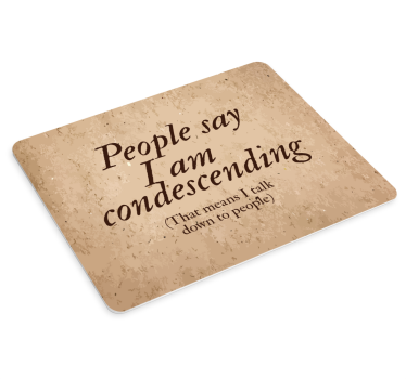 Citaat muismat slim onderbelicht statement - TenStickers