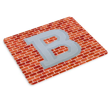 Muismat met naam bold letter b - TenStickers