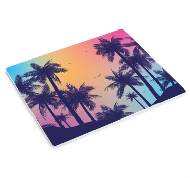 Patronen muismat gradient palm silhouet - TenStickers