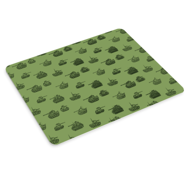 Militair voertuigpatroon gaming muismat - TenStickers