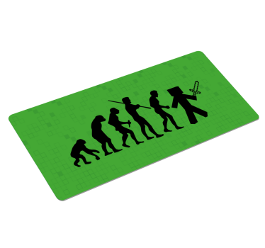 Minecraft evolutie gaming XXL muismat - TenStickers