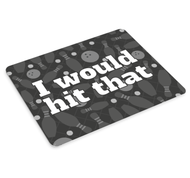 Citaat muismat bowling quote display - TenStickers