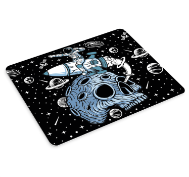 Gaming muismat astronaut op raket - TenStickers
