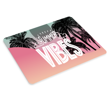 Citaat muismat tropische zomer vibes - TenStickers