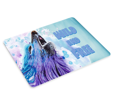 Originele muismat wolf huilende expressie - TenStickers