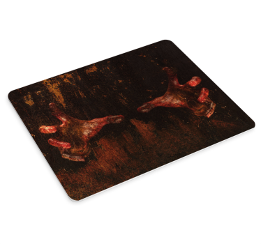 Gaming muismat met kunst van vieze handafdrukken - TenStickers