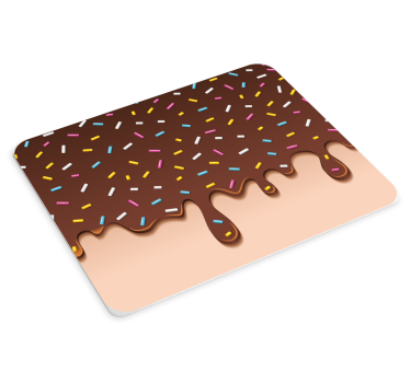 Originele muismat chocolate drizzle treats - TenStickers