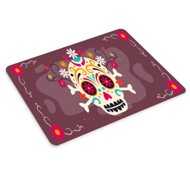 Gaming muismat kleurrijk skull patroon - TenStickers