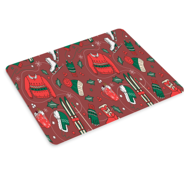 Muismat kerst feestelijke winter elementen - TenStickers