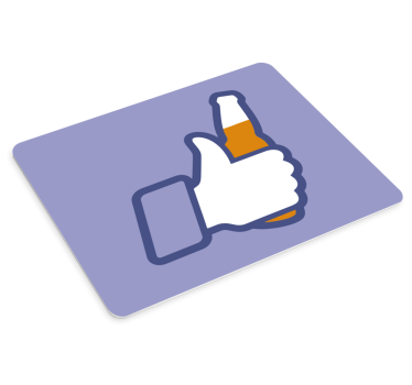 Originele muismat duim omhoog gebaar - TenStickers