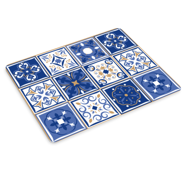 Patronen muismat geometrische tegelindeling - TenStickers