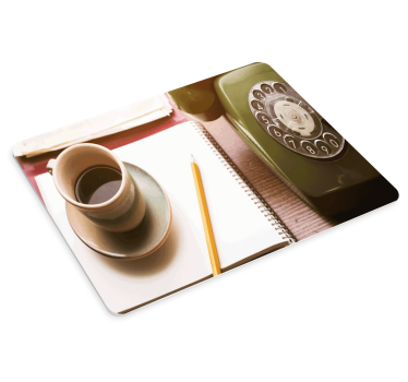 Originele muismat vintage telefoon arrangement - TenStickers