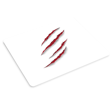 Gaming muismat fierce rode klauwmerken - TenStickers