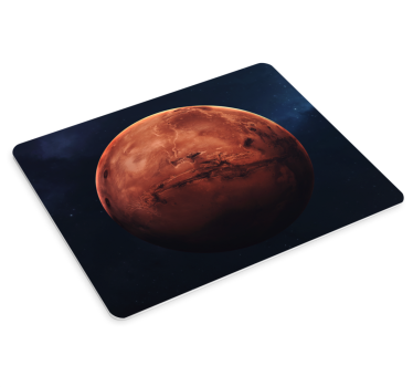 Muismat wereldkaart planetair mars uitzicht - TenStickers