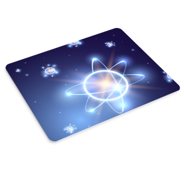 Gaming muismat atomair deeltje glans - TenStickers