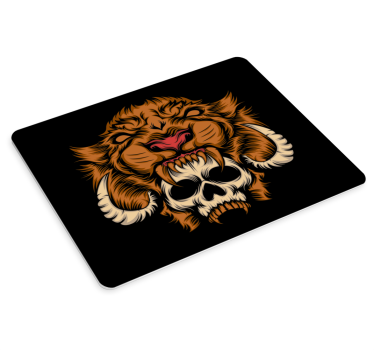 Gaming muismat fierce animal skull - TenStickers