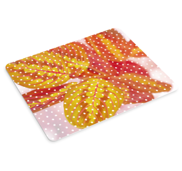 Patronen muismat kleurrijk blad motief - TenStickers