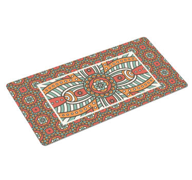 Patronen muismat vivid mandala kunstwerk - TenStickers