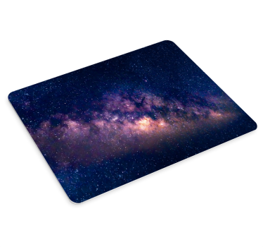 Muismat wereldkaart cosmic sky design - TenStickers