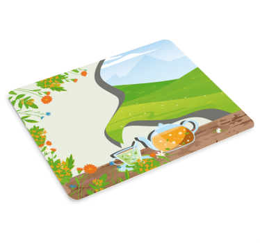 Originele muismat verfrissende kruidenthee - TenStickers