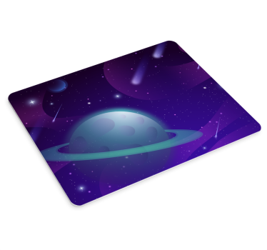 Gaming muismat galaxy planeet verkenning - TenStickers