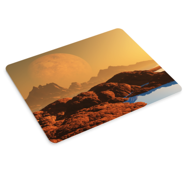 Gaming muismat alien landschapscene - TenStickers