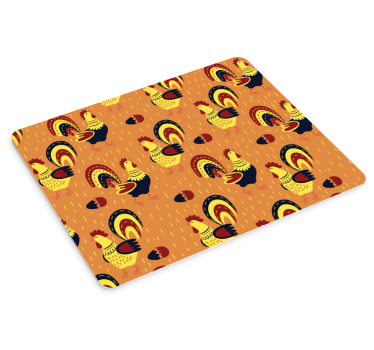 Patronen muismat kleurrijk haan motief - TenStickers