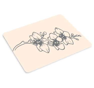 Originele muismat bloeiende orchideeënpatronen - TenStickers