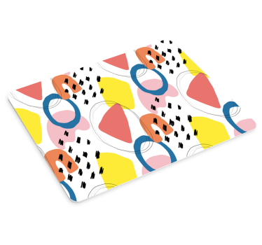Patronen muismat abstract kleurrijke vormen - TenStickers