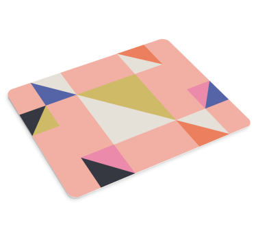 Patronen muismat geometrische driehoeken indeling - TenStickers