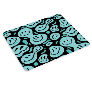 Patronen muismat vrolijke smiley elementen - TenStickers
