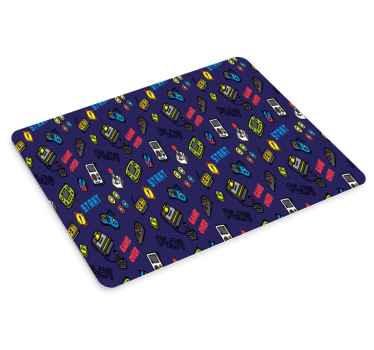 Gaming muismat speelse joystick print - TenStickers