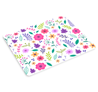 Patronen muismat bloemrijke compositie instelling - TenStickers