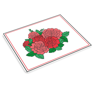 Originele muismat gedurfde bloemenarrangementen - TenStickers