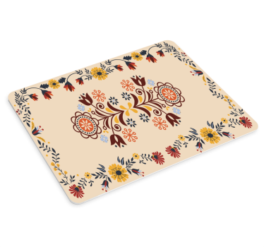 Decoratief bloemenmotief patronen muismat - TenStickers