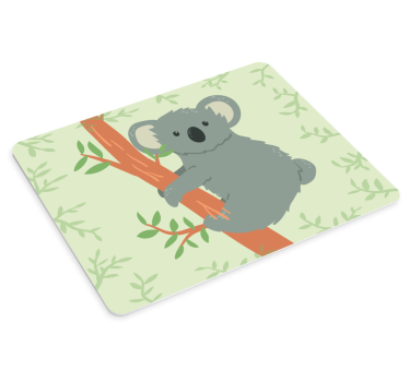 Originele muismat speelse koala klimmen - TenStickers