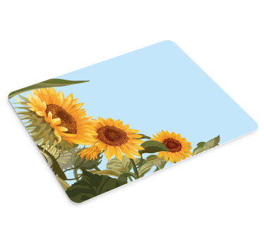Originele muismat zonnebloem bloemontwerp - TenStickers