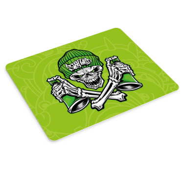 Originele muismat edgy skull concept - TenStickers