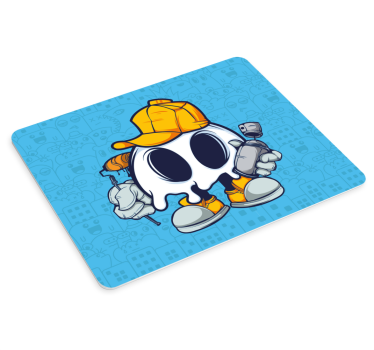 Gaming muismat ghost worker personage - TenStickers