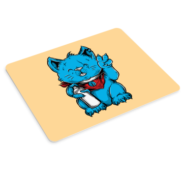 Gaming muismat schattig kattenkarakter - TenStickers