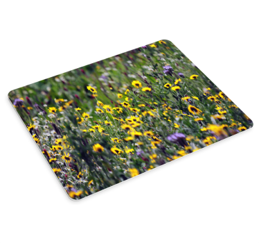 Originele muismat met levendige bloemenachtergrond - TenStickers