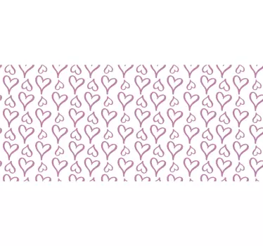 Patronen muismat hartjespatroon textuur - TenStickers