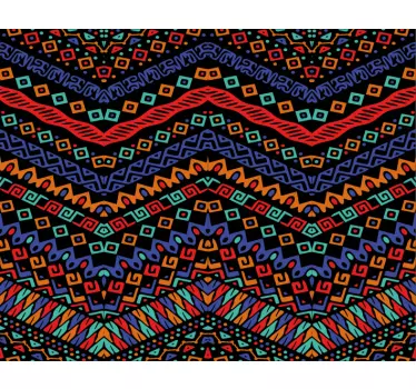 Patronen muismat vibrant geometrisch motief - TenStickers
